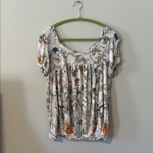 Free People Floral Top